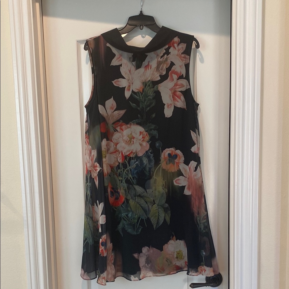 Ted Baker London Floral Black Dress